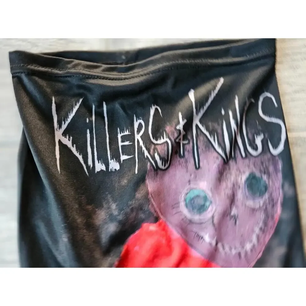 3 in 1 Headwear, Head Band Wrap, Face Mask, Bandanna, Killers & Kings, Halloween